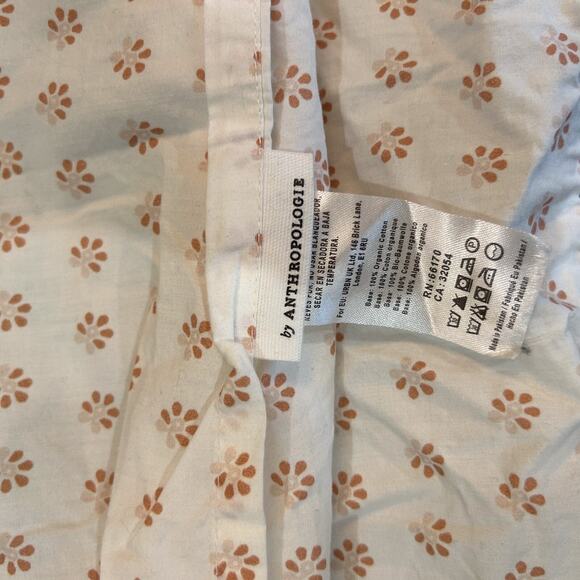 Anthropologie Euro Sham Square "Treven" Design Organic Cotton 26" Pillow‎ Case - Picture 4 of 4